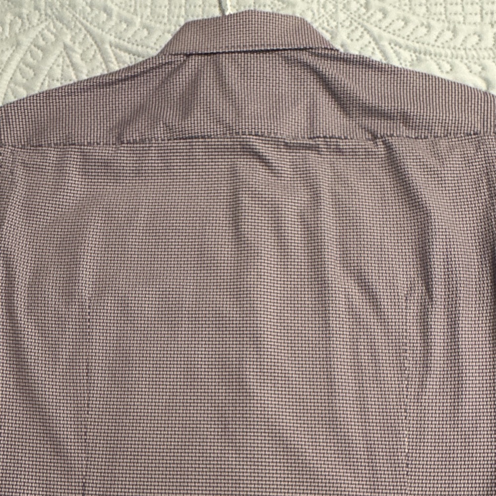 HUGO BOSS Men's Navy Geometric Dress Shirt - Picture 4 of 6